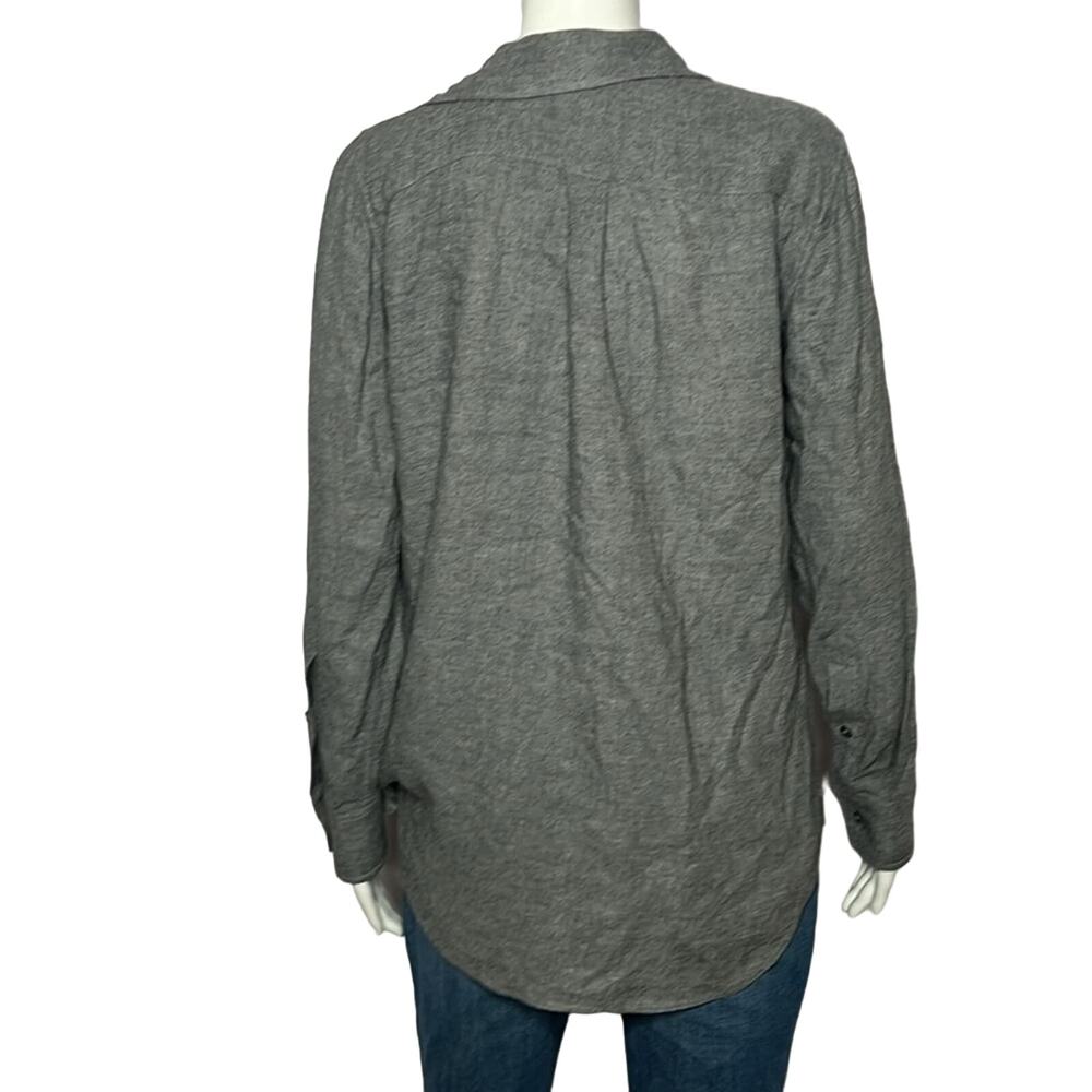 Theory Simara Knit Button-Front Blouse Size Small - image 3